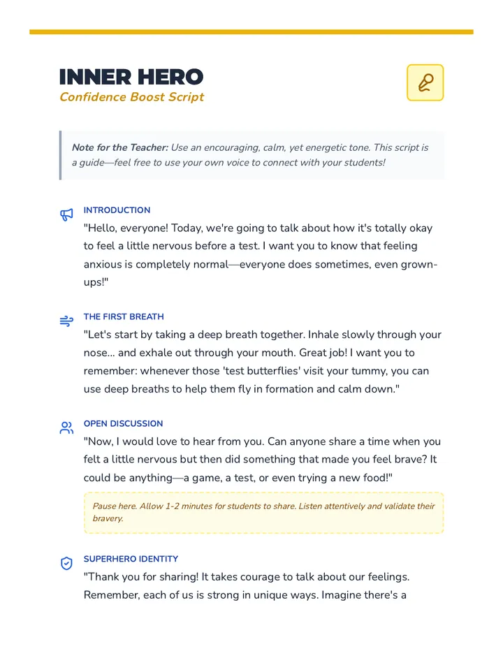 Inner Hero Script