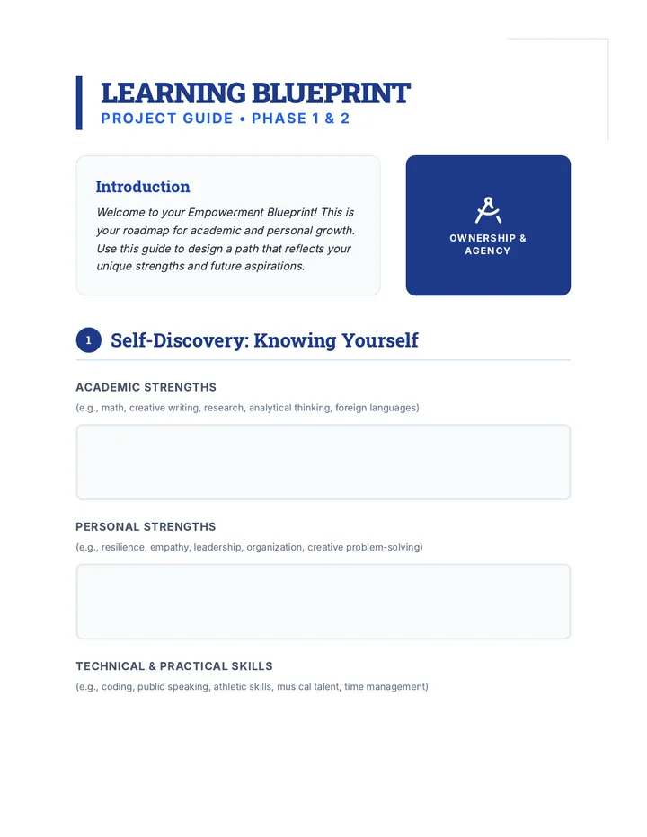 My Learning Blueprint Project Guide