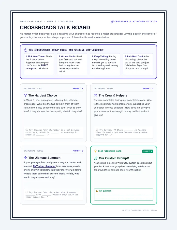 Crossroads Talk Cards