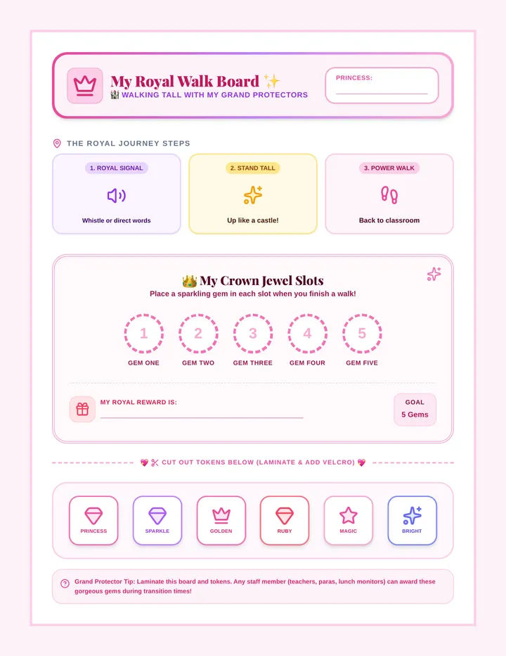 Princess Crown Token Board