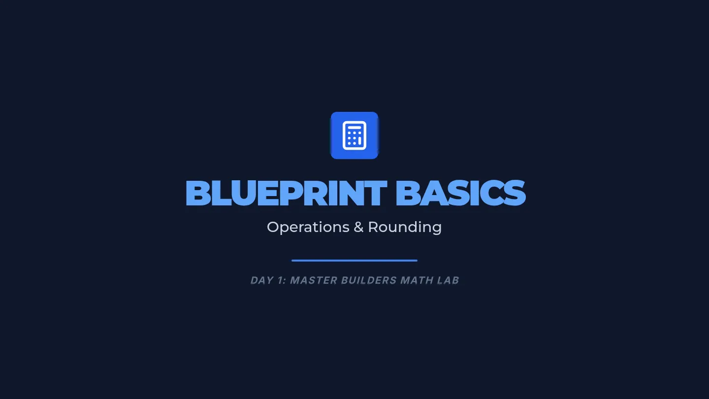 Blueprint Basics Slides
