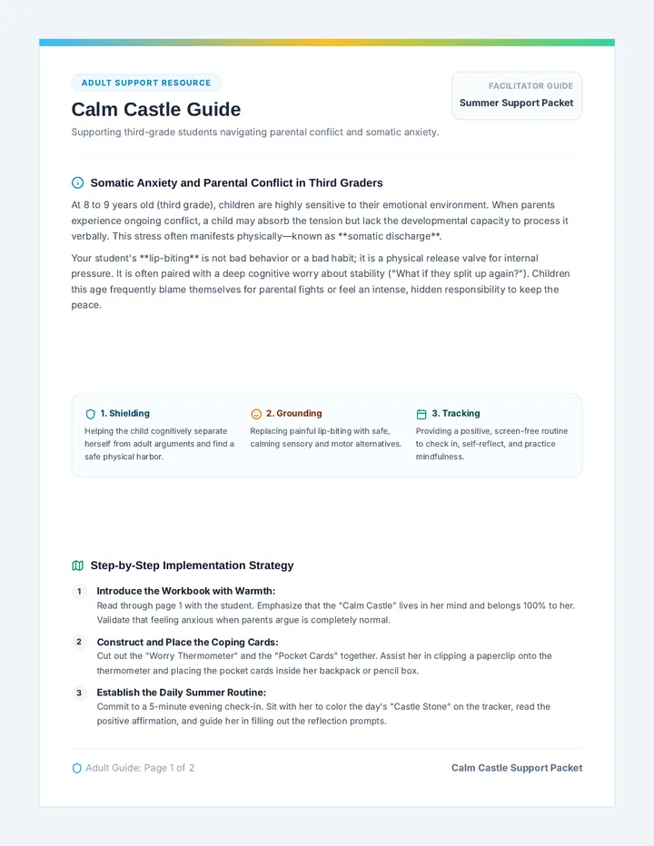 Calm Castle Adult Guide page 1