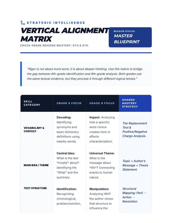 Vertical Alignment Strategy Matrix