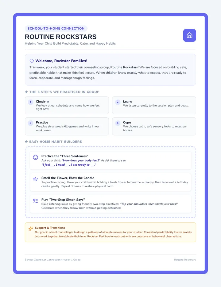 Routine Rockstars Home Guide