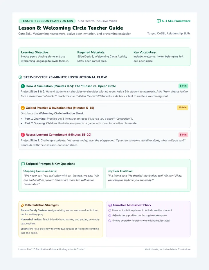 Welcoming Circle Teacher Guide
