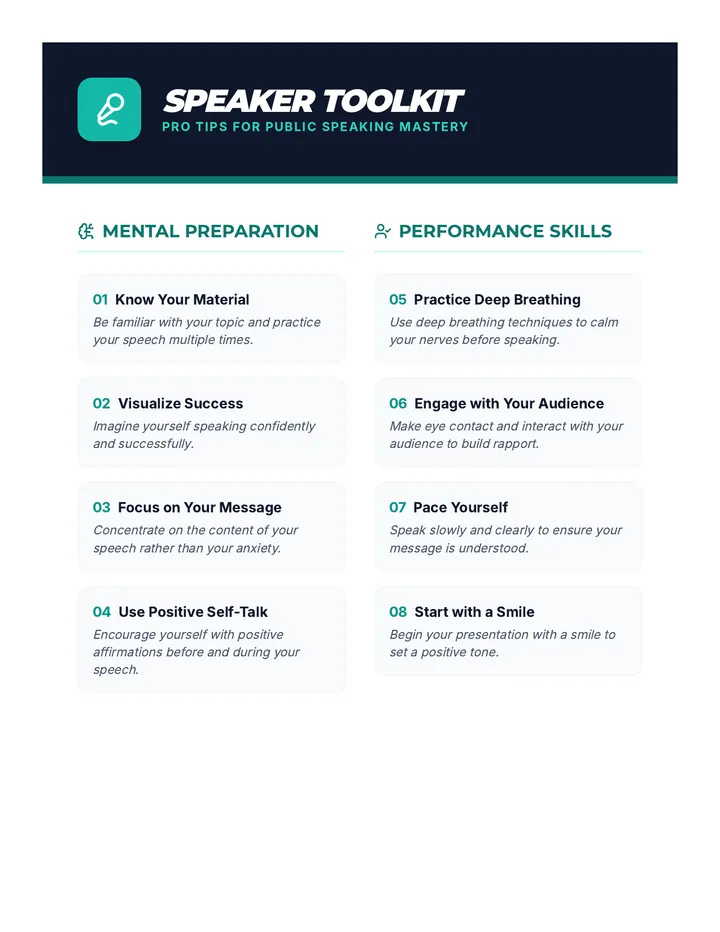 Speaker Toolkit Handout