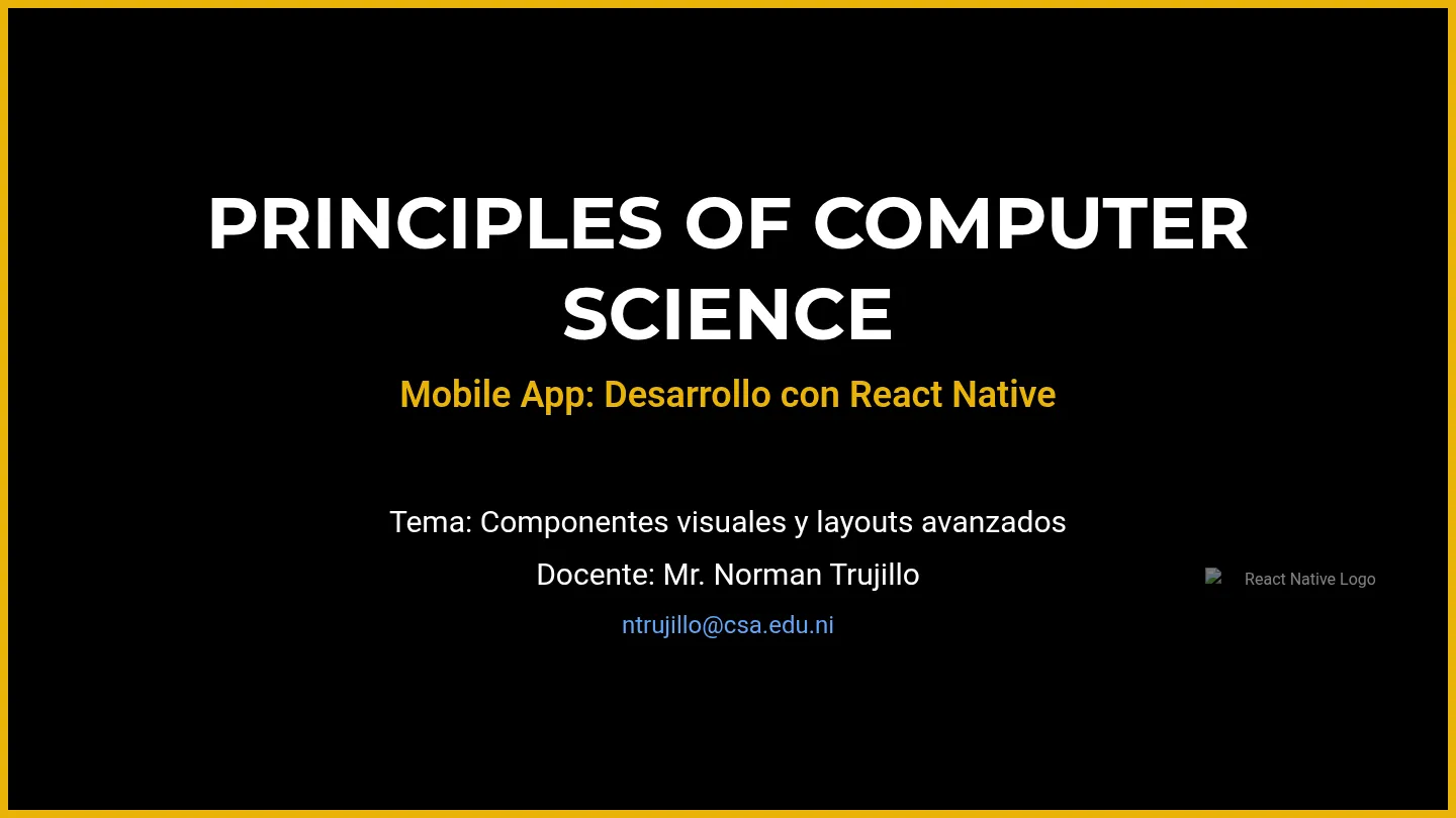 React Native Visual Design Slides