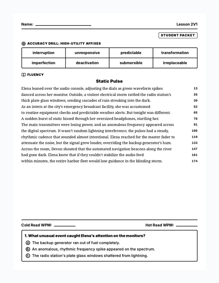 ARI Lesson 2 V1 Student Packet
