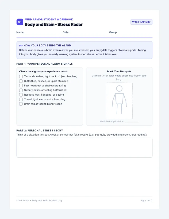 Body and Brain Student Log