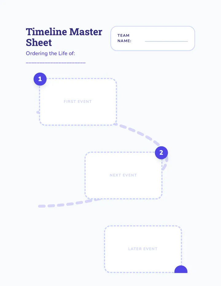 Timeline Master Sheet