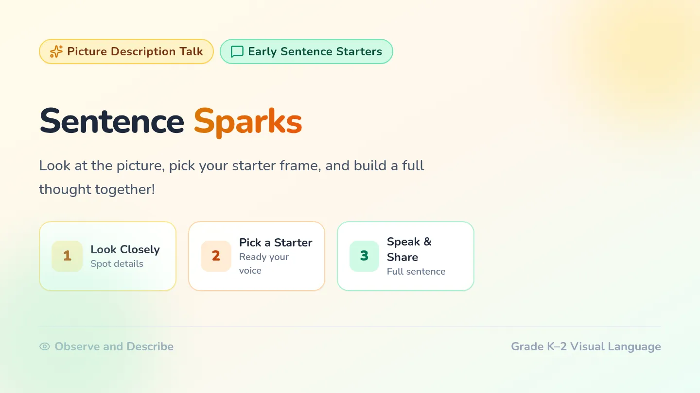 Sentence Sparks Slides