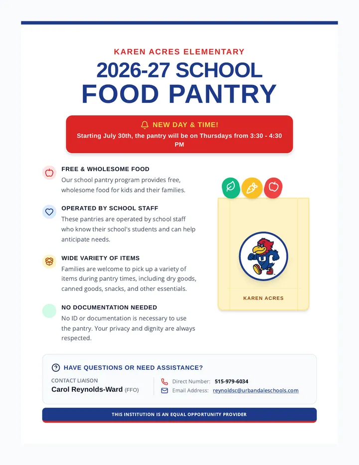School Food Pantry Flyer