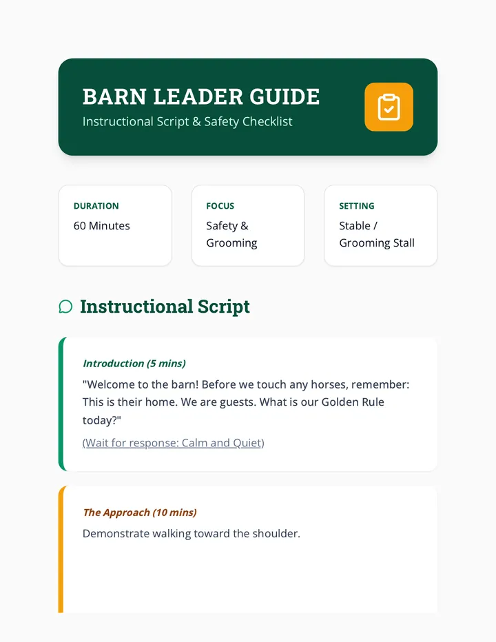 Barn Leader Guide