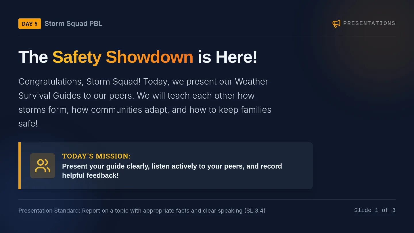 Safety Showdown Presentation
