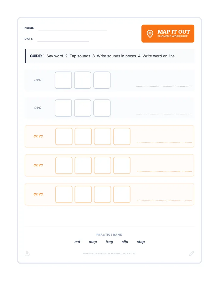 Map It Out Worksheet