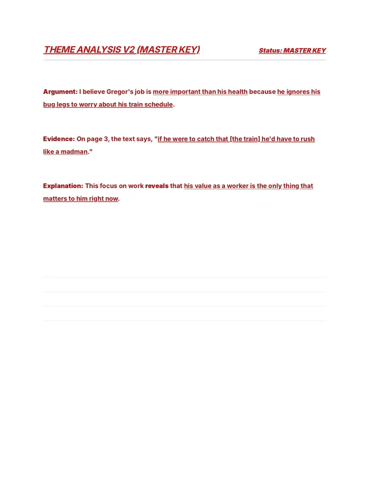 Theme Analysis Master Key V2
