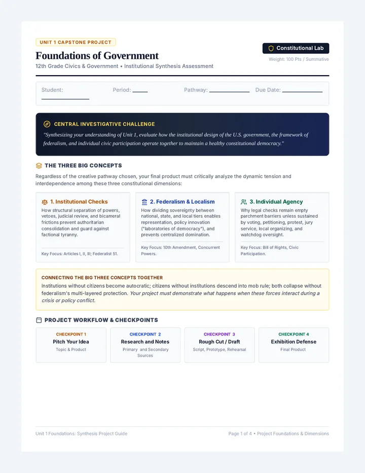 Democracy Design Project Guide