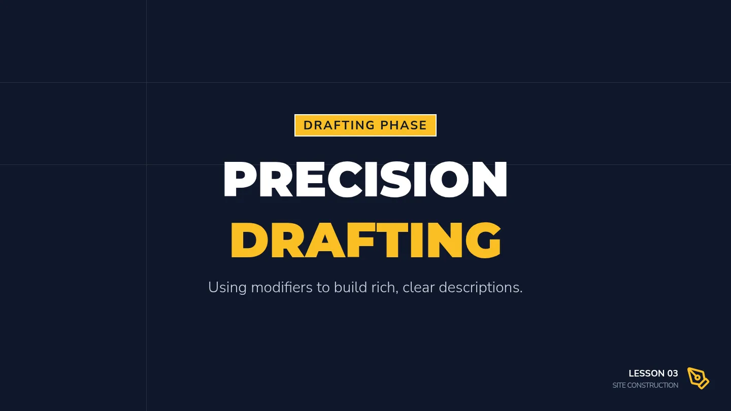 Descriptive Modifiers Slides