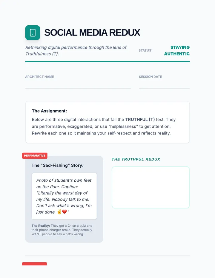 Social Media Redux Worksheet