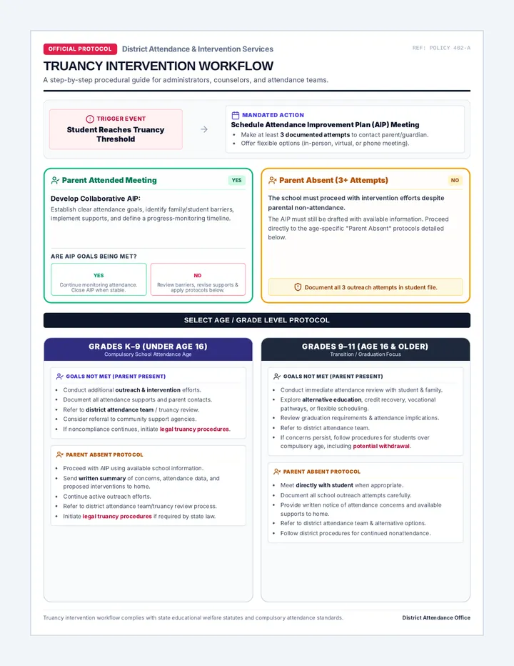 Truancy Intervention Workflow