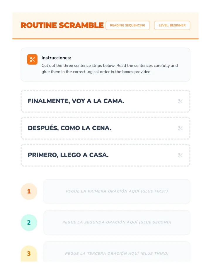 Routine Scramble Activity
