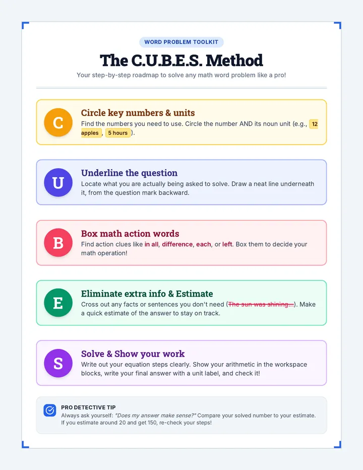 CUBES Strategy Anchor Charts
