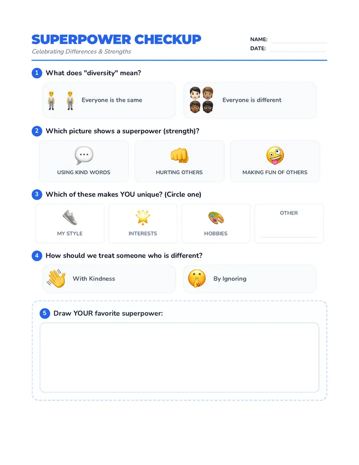 Superpower Checkup Assessment