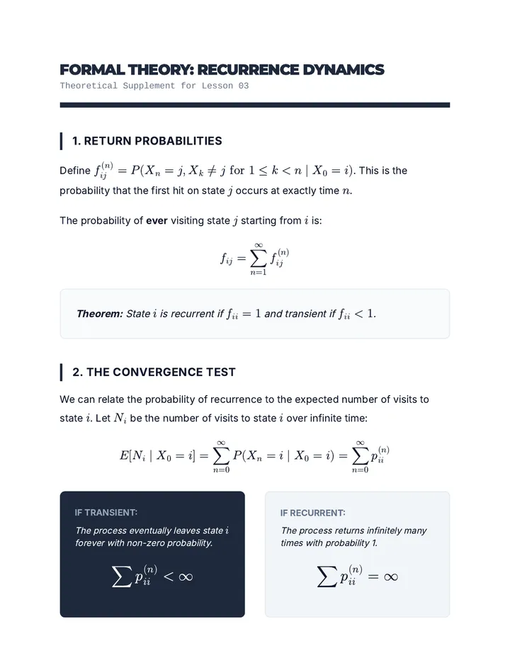 Recurrence Theory Notes