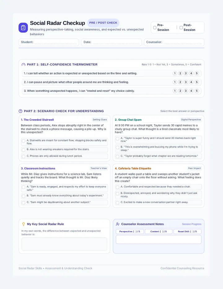 Social Radar Checkup