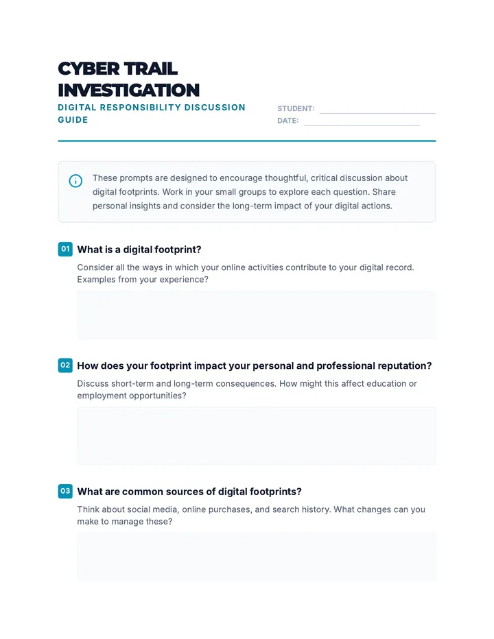 Digital Responsibility Discussion Prompts