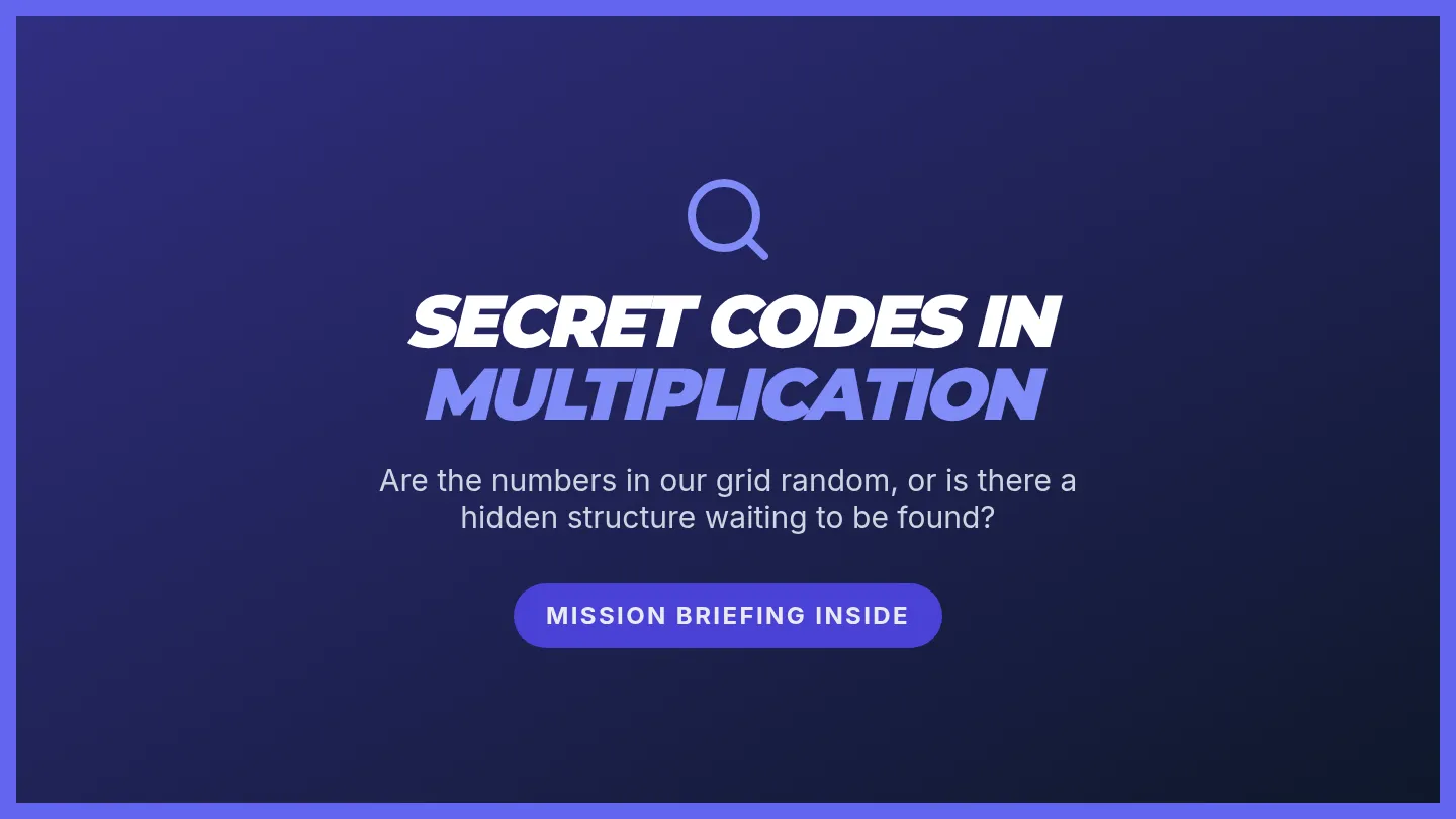 Multiplication Secret Codes Slides