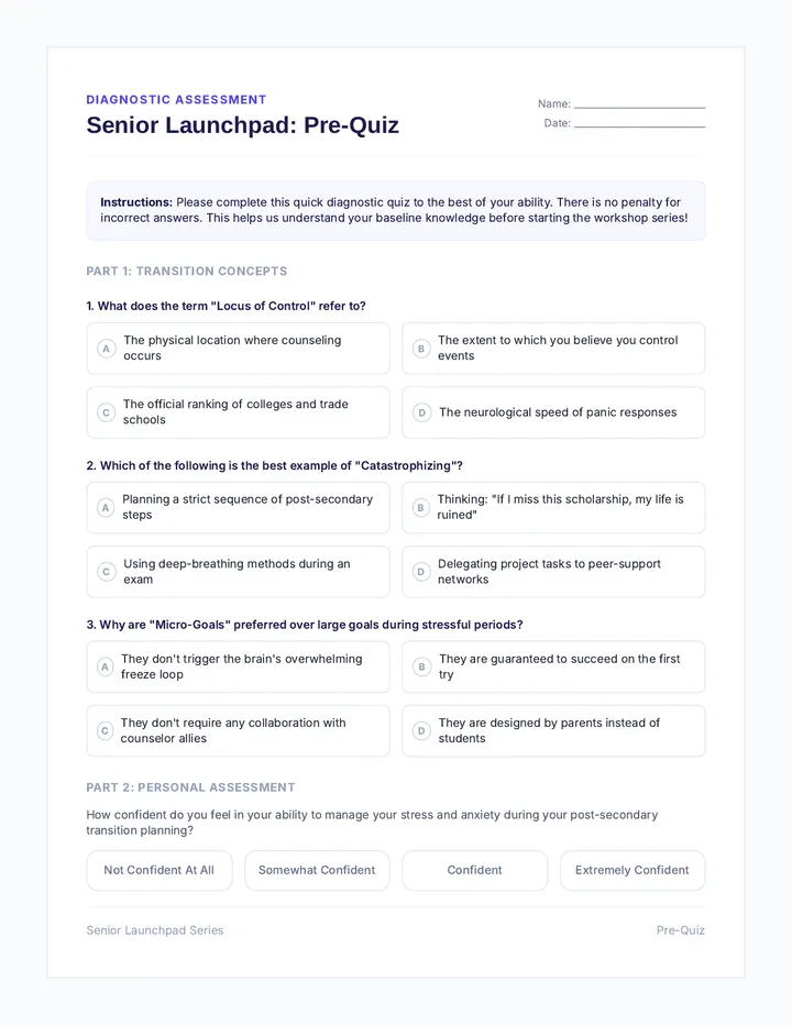 Launchpad Pre Quiz