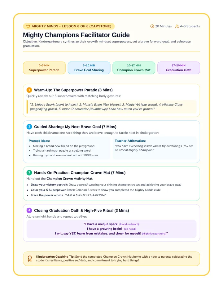 Mighty Champions Facilitator Guide