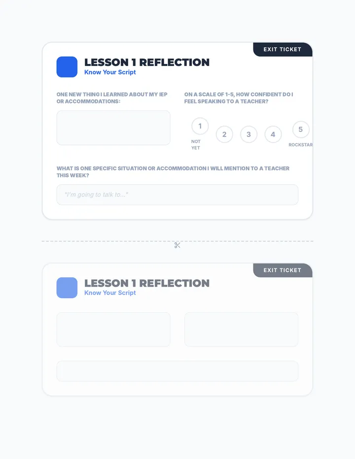 Script Reflection Ticket