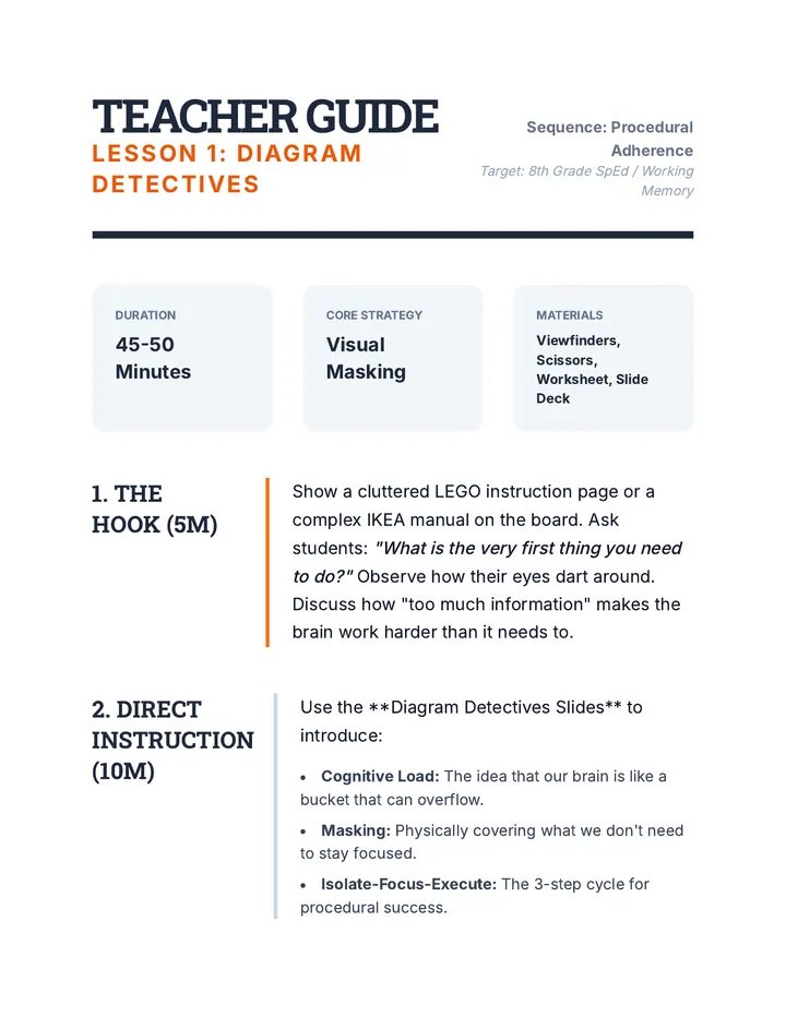 Diagram Detectives Teacher Guide