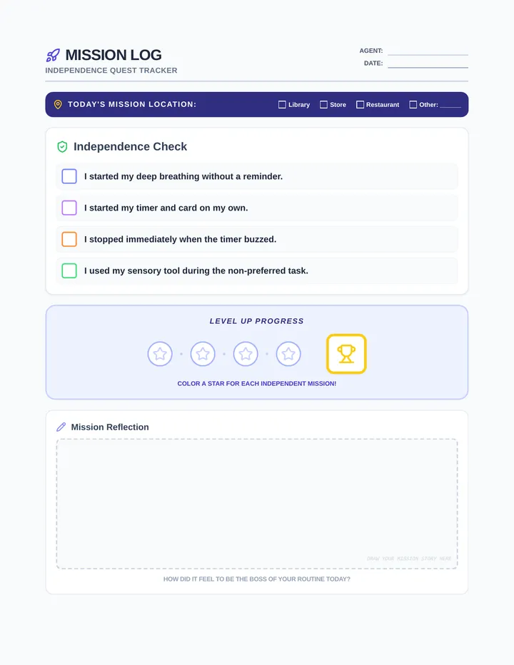 Mission Log Worksheet