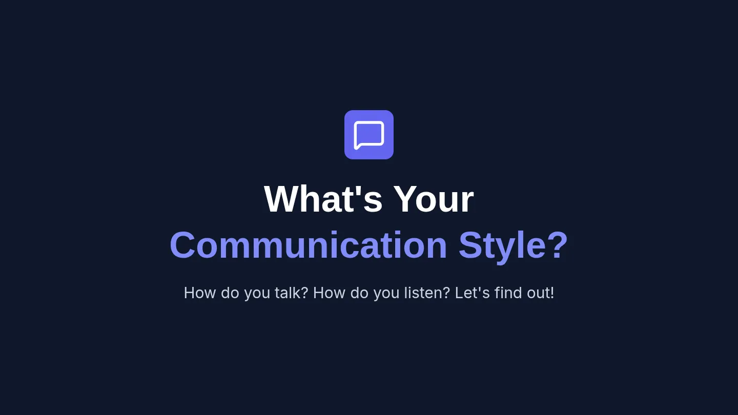Styles of Speaking and Listening Slide Deck