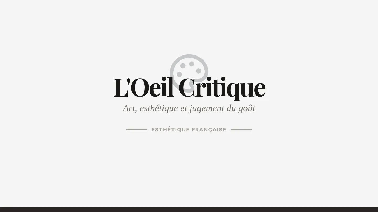 L'Oeil Critique Presentation