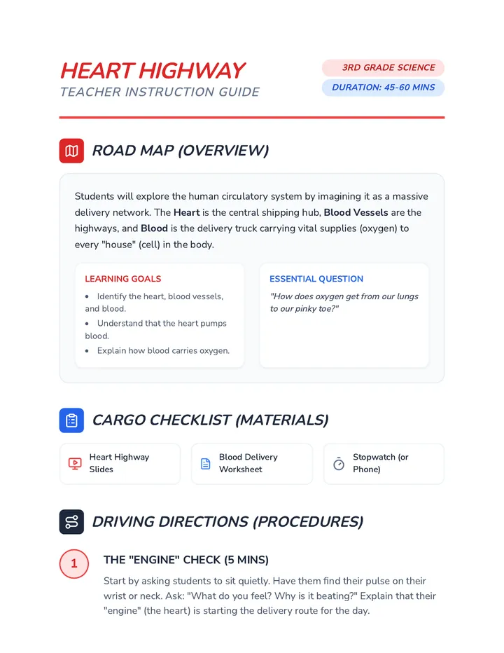 Heart Highway Teacher Guide