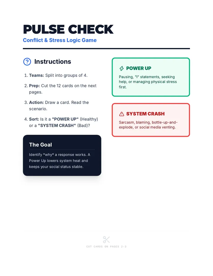Pulse Check Game Cards