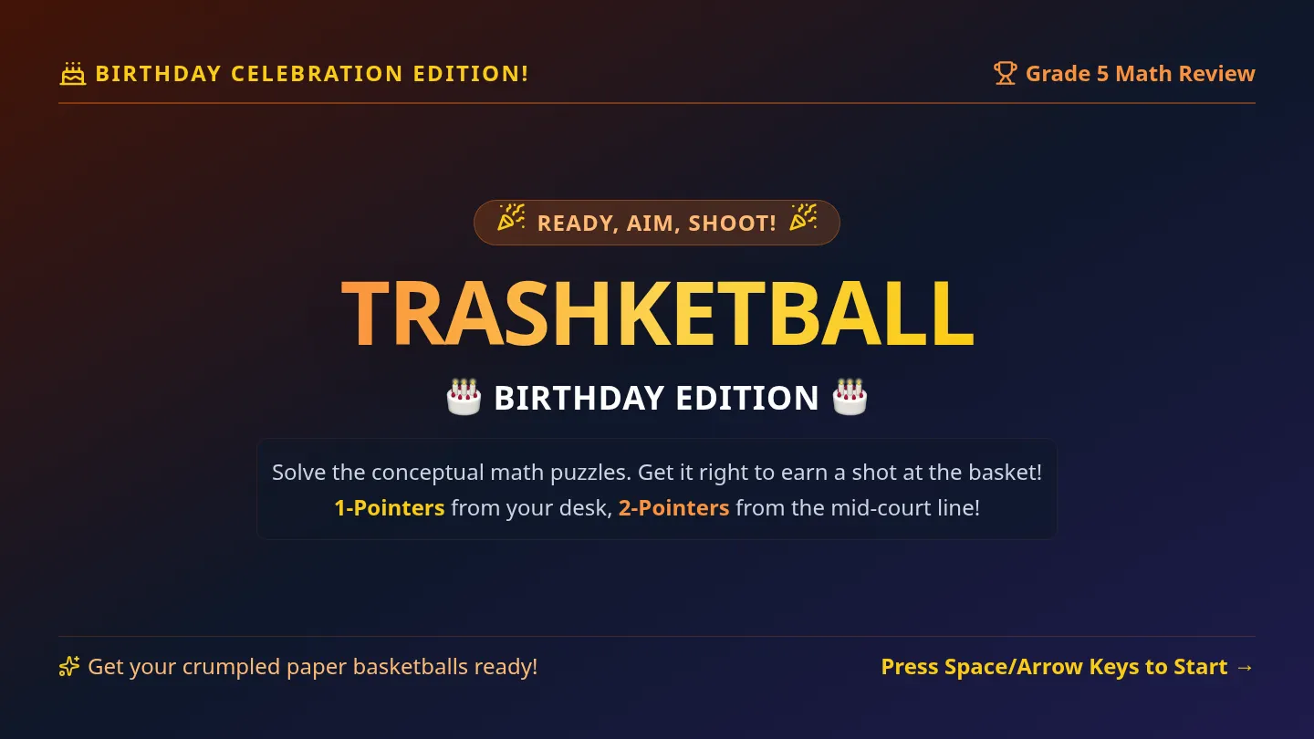 Trashketball Slides