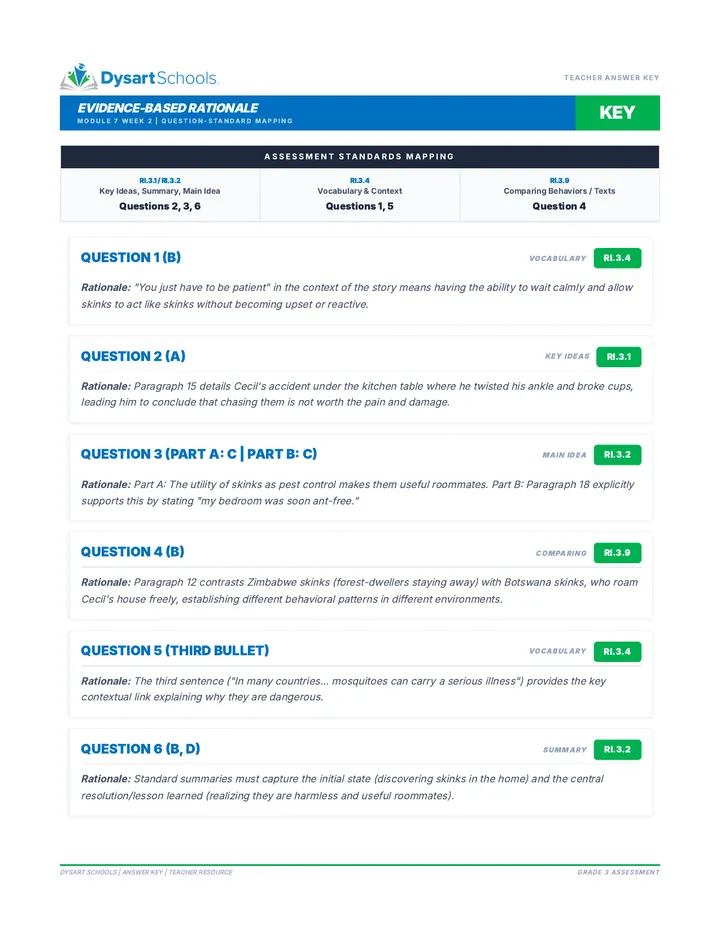 Module 7 Week 2 CFU Answer Key
