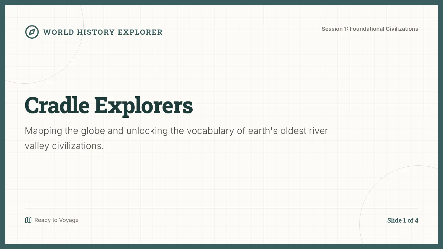 Cradle Explorers Slides