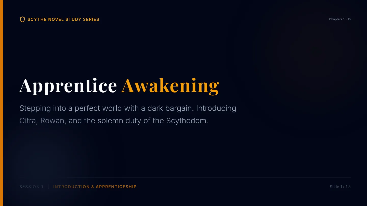 Apprentice Awakening Presentation Slides