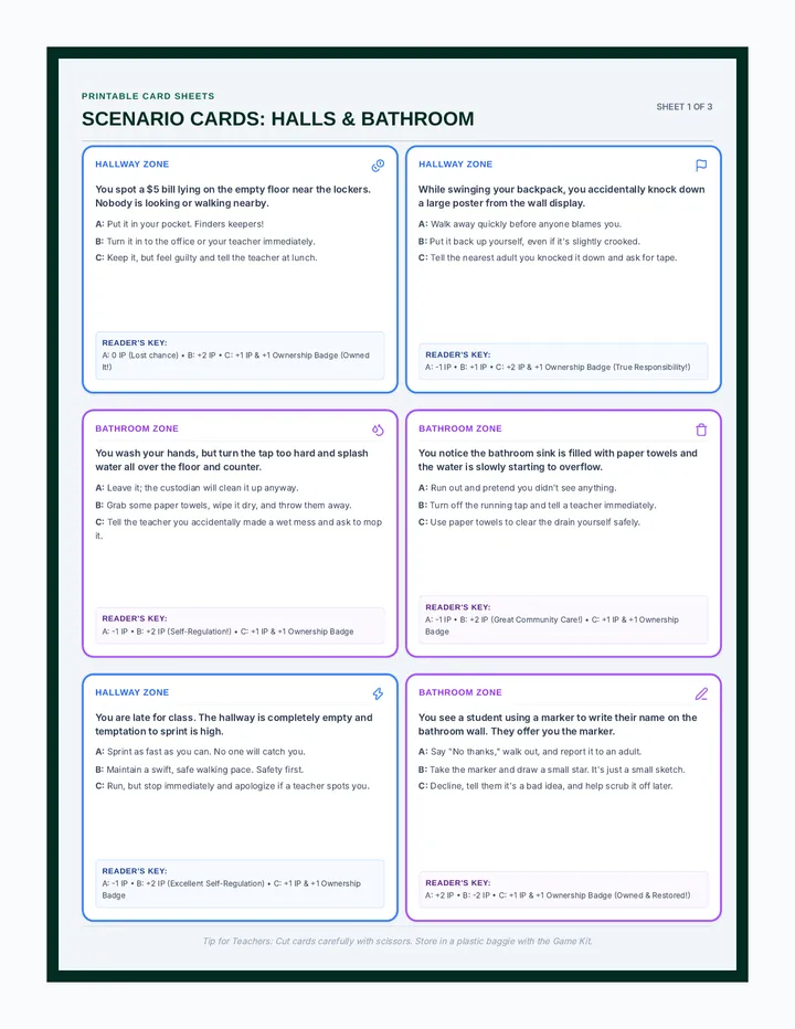 Integrity Quest Scenario Cards