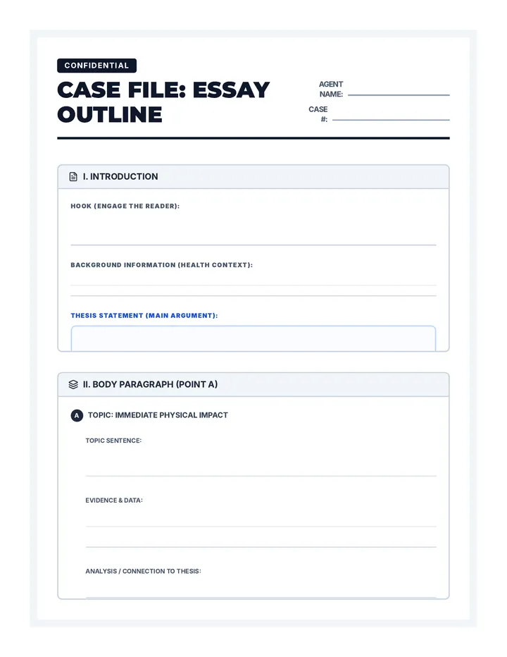 Case File Essay Outline