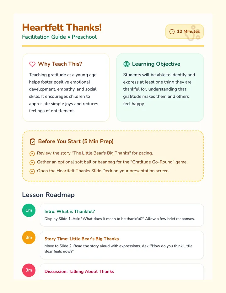 Heartfelt Thanks Facilitation Guide