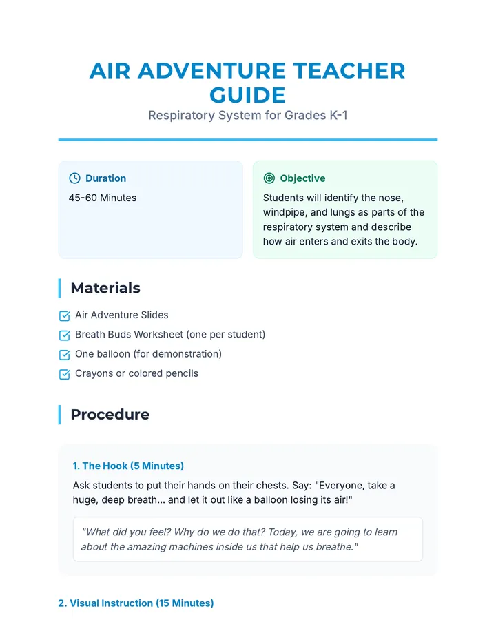 Air Adventure Teacher Guide