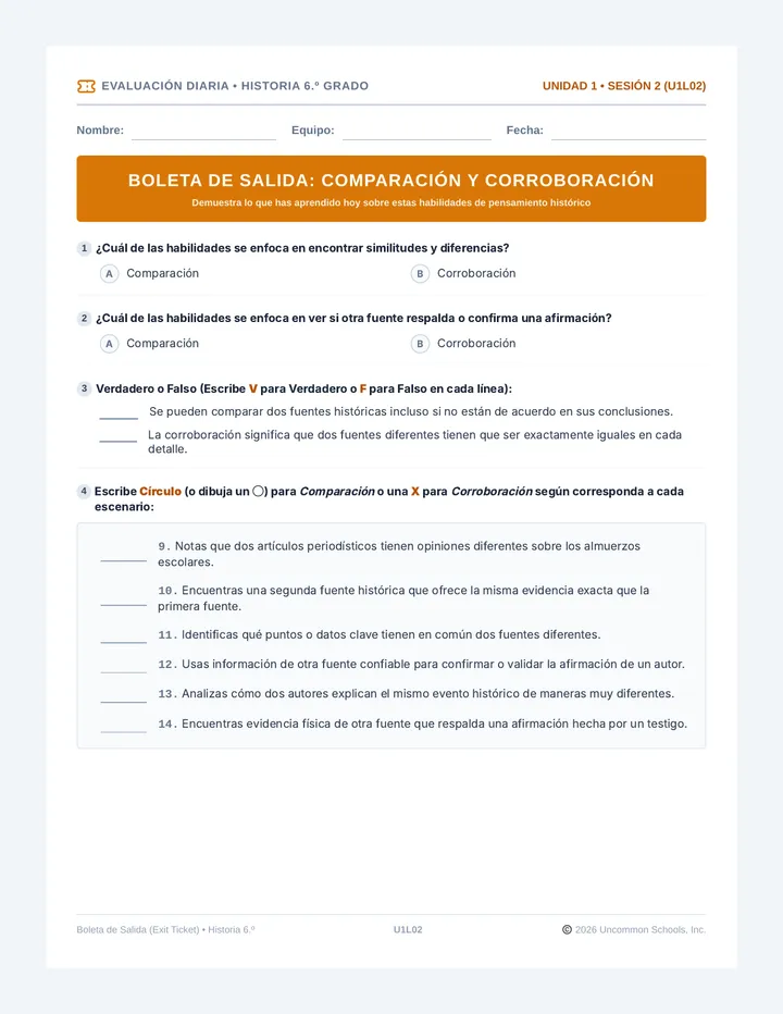 Boleta de Salida Comparacion y Corroboracion