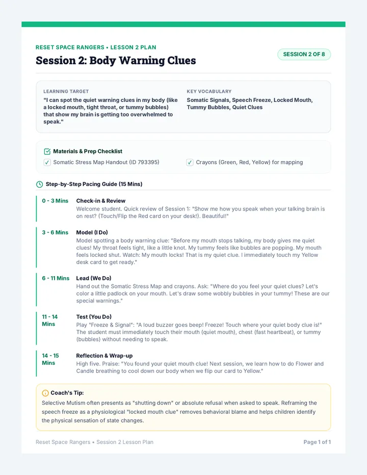 Session 2 Lesson Plan